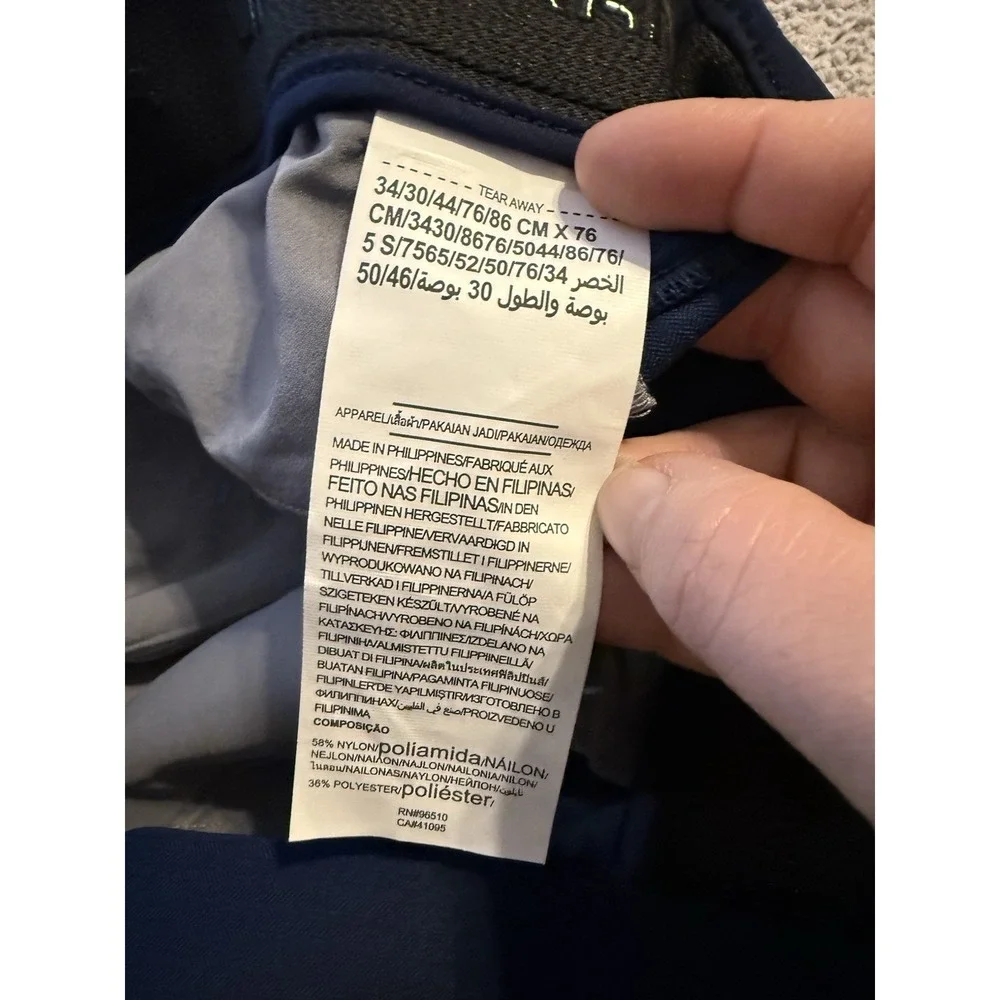 NWT Under Armour Showdown Pants Men's 34x30 Blue Straight Chino Golf Active NEW